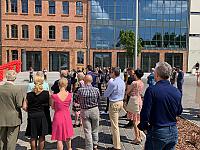 Uroczyste otwarcie wyjątkowego biurowca w danej fabryce Stoewera, wspartego ze środków Jessica II na zdjęciu: Uroczyste otwarcie wyjątkowego biurowca w danej fabryce Stoewera, wspartego ze środków Jessica II