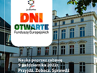 Ciekawa oferta z Pomorza Zachodniego podczas „Dni Otwartych Funduszy Europejskich” (7-9 października).